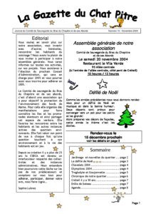 Couverture de la Gazette du Chat Pitre n°10