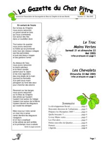 Couverture de la Gazette du Chat Pitre n°12