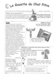 Couverture de la Gazette du Chat Pitre n°16