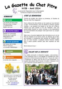 Couverture de la Gazette du Chat Pitre n°28
