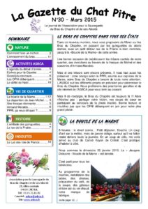 Couverture de la Gazette du Chat Pitre n°30