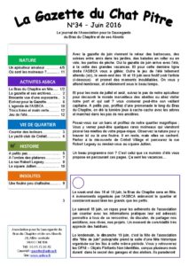 Couverture de la Gazette du Chat Pitre n°34