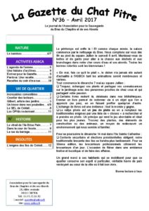 Couverture de la Gazette du Chat Pitre n°36