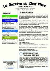 Couverture de la Gazette du Chat Pitre n°38
