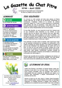 Couverture de la Gazette du Chat Pitre n°44